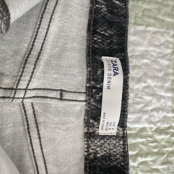 ZARA cotton zebra print mini skirt size small new without tags - Picture 3 of 4